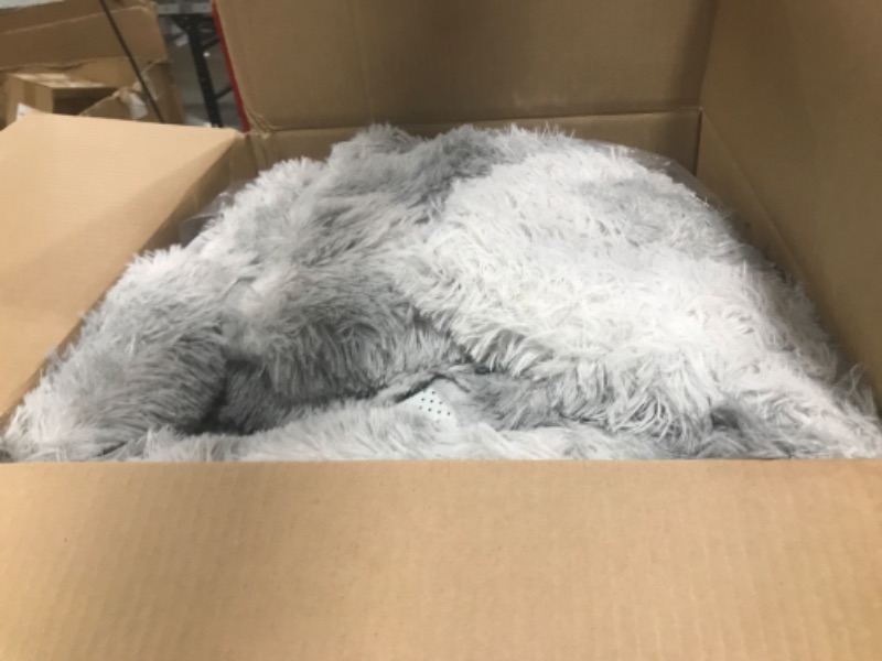 Photo 1 of fuzzy gray rug size unknown