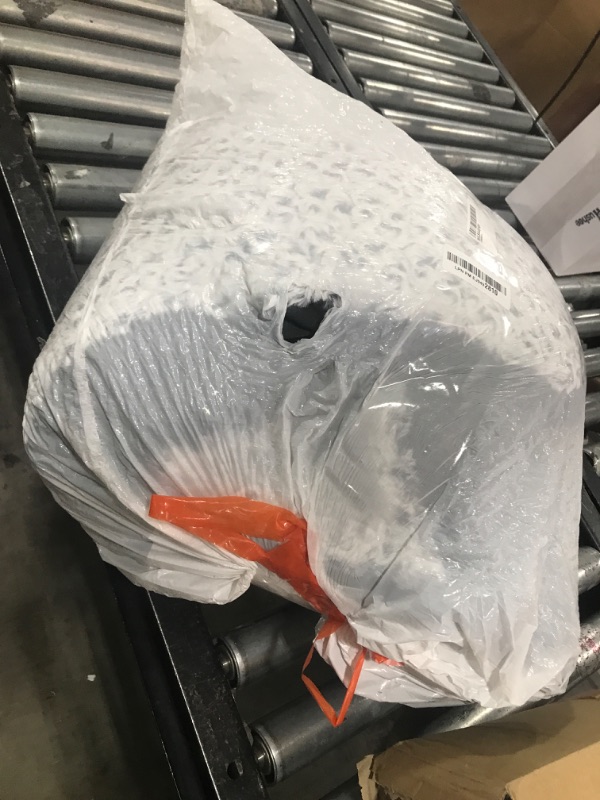 Photo 1 of gray/white fuzzy rug size unknown