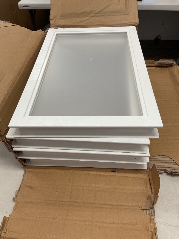 Photo 1 of Shed windows platic set of 4 white 
