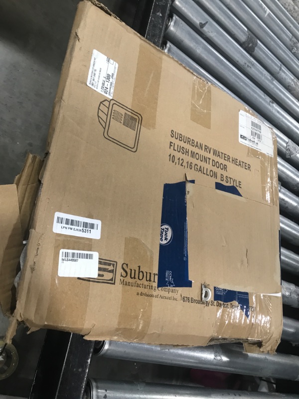 Photo 1 of Suburban Advantage RV Tank Water Heater SW12DE - 12 gallon Porcelain Lined Steel Tank with Direct Spark Ignition (DSI) and Incoloy Electric Element (5247A)
