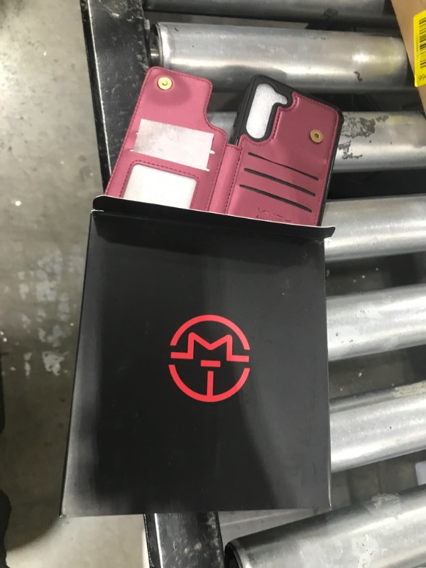 Photo 1 of Vinich for iPhone 14 Plus Wallet Case with Card Holder, RFID Blocking Credit Slots Kickstand Shockproof Phone Cover for Women Men,maroon