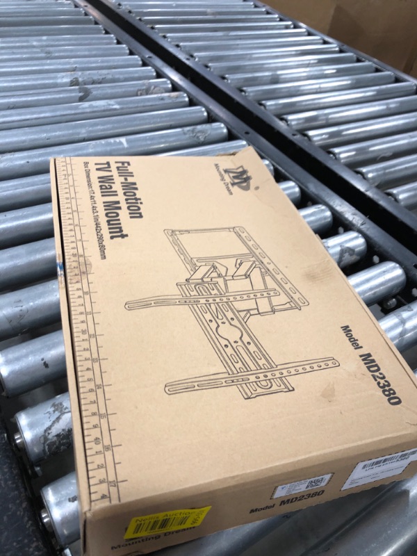Photo 1 of Mounting Dream TV Wall Mount for 32-65 Inch Television,Mount with Swivel and Tilt, Full Motion Bracket with Articulating Dual Arms, Fits 16inch Studs, Max VESA 400X400 mm, 99lbs, MD2380