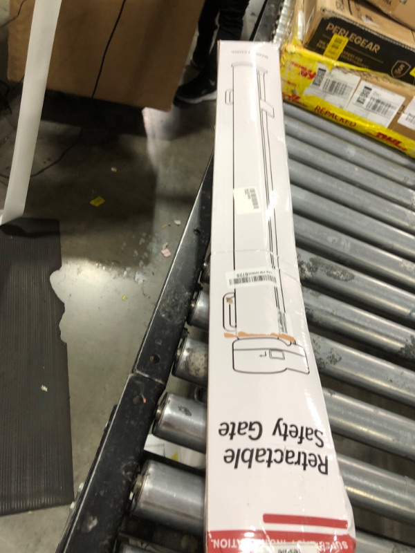 Photo 1 of Mom's Choice Awards Winner - 110 Inch Extra Wide Baby Gate for Large Openings Retractable Baby Gates Indoor Outdoor Extra Long Dog Gate for Doorway Stair Gates for Kids or Pets Extra Large Dog Gate