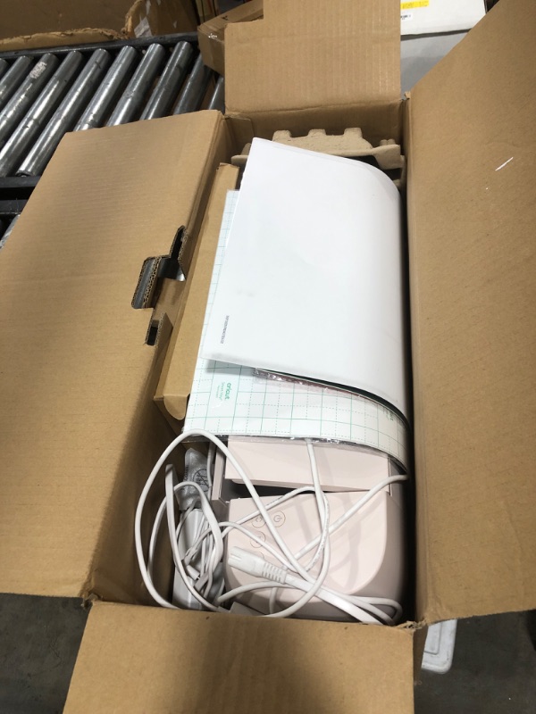 Photo 1 of Cricut Explore 4 - Smart Cutting Machine (Seashell) | Engagement Bundle - Includes Smart Vinyl, Cardstock, Transfer Tape, Iron On HTV, Mat, Pens, Tool Kit, & 25 Images in Design Space App