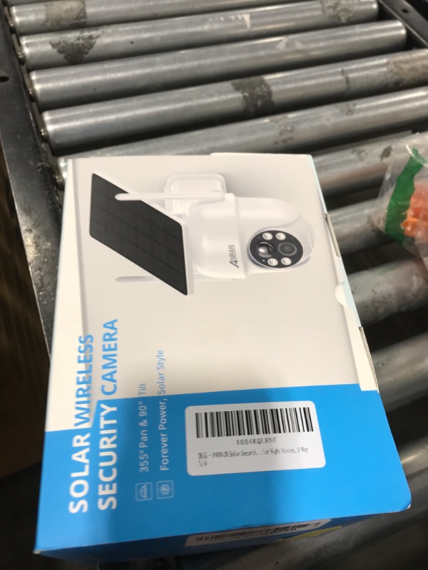 Photo 1 of ANRAN Solar Security Cameras Wireless Outdoor,2K Cameras for Home Security with Fixed Solar Panel, 360° PTZ for Home Surveillance,2.4G WiFi, PIR Human Detection, 3MP Color Night Vision, 2-Way Talk