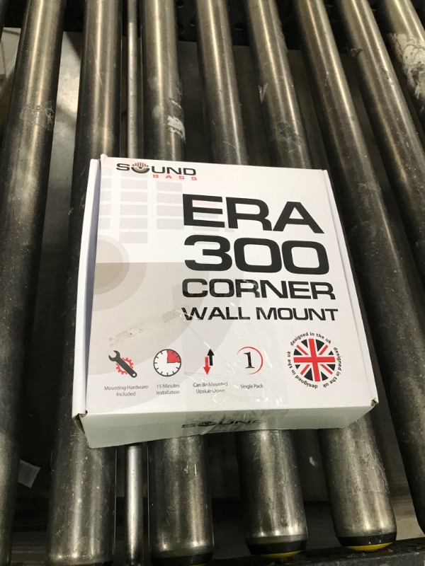 Photo 1 of ERA300 Corner Wall Mount Bracket, Low Profile, White, Single (1pc), Includes Mounting Hardware, Compatible with Sonos ERA 300 Speaker