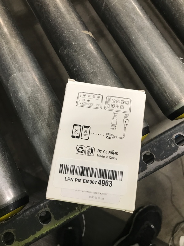 Photo 1 of Faster Wireless Carplay Adapter - Seamless Car Play Adapter Compatible with Apple iPhone 10+ Android 11+, Easy Use 2 in 1 Dongle Connection for Android Auto Converting Wired to Wireless (Black)