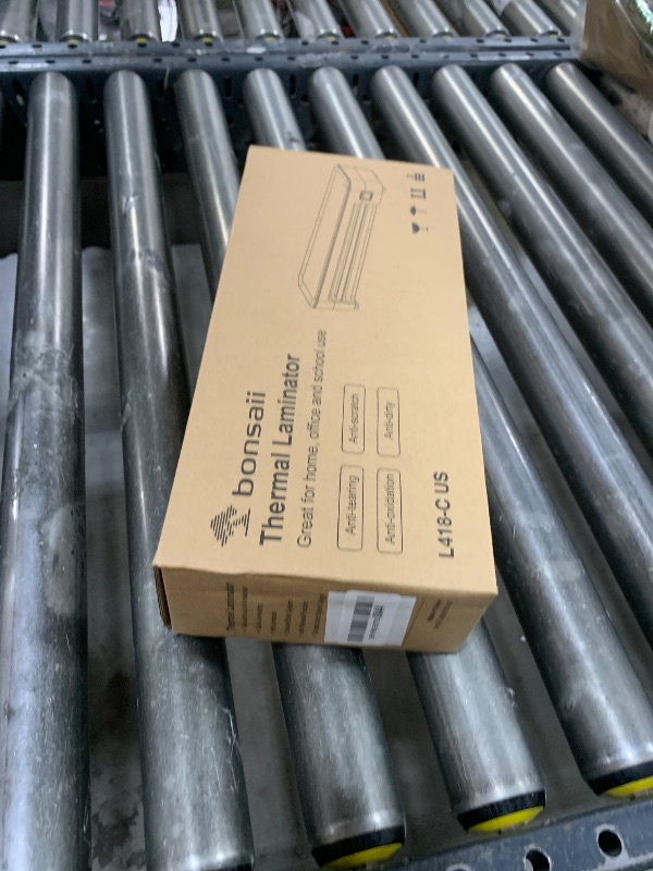 Photo 1 of Bonsaii Laminator Machine, 9 Inch Laminators Machine with 50 Laminating Sheets, Laminator with Never Jam Technology for Doc/Posters/Photo, Simple Convenient for Home, Office and School - L418-C Grey