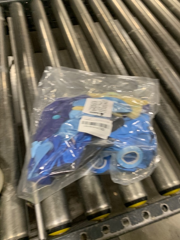 Photo 1 of 100pcs Blue Balloons Set, 12inch Metallic Chrome Macaron Baby Pearl Navy Royal Blue Balloons for Birthday Wedding Baby Shower Graduation Party Decorations