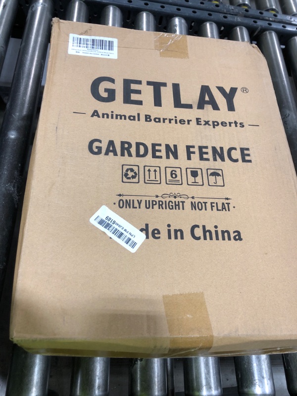 Photo 1 of Getlay Decorative Garden Fence 24 Pack Black,24 Ft (L) X 24 in (H) Animal Barrier Fences for Small Dog, Garden Fencing Border, Arched Rustproof Metal Fence Outdoor Flower Bed Landscape Decor