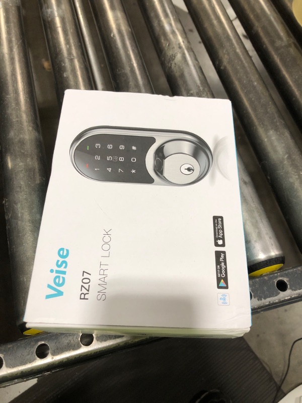 Photo 1 of Veise RZ07 Smart Lock, Fingerprint Door Lock, 7-in-1 Keyless Entry with App Control, Electronic Touchscreen Keypad Deadbolt, Biometric Smart Locks for Front Door, Matte Black