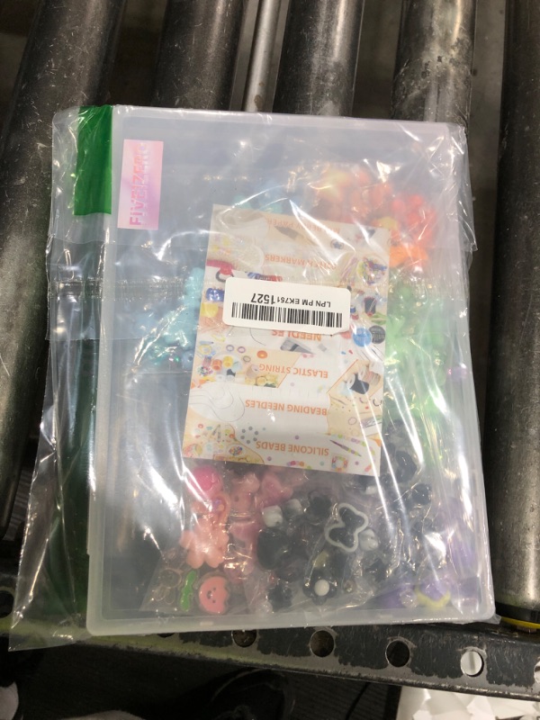 Photo 1 of 450PCS FIVEIZERO Assorted Acrylic Beads for Bracelet Making, Flower Star Heart Butterfly Candy Gummy Bear Kawaii Aesthetic Cute Beads for Jewelry Making, Keychains, Necklace, Phone Charms, DIY Crafts