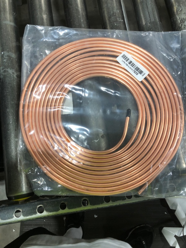 Photo 1 of WFLNHB 1/4 25 FT Steel Zinc Copper Nickel Coil Roll Brake Line Tubing Kit