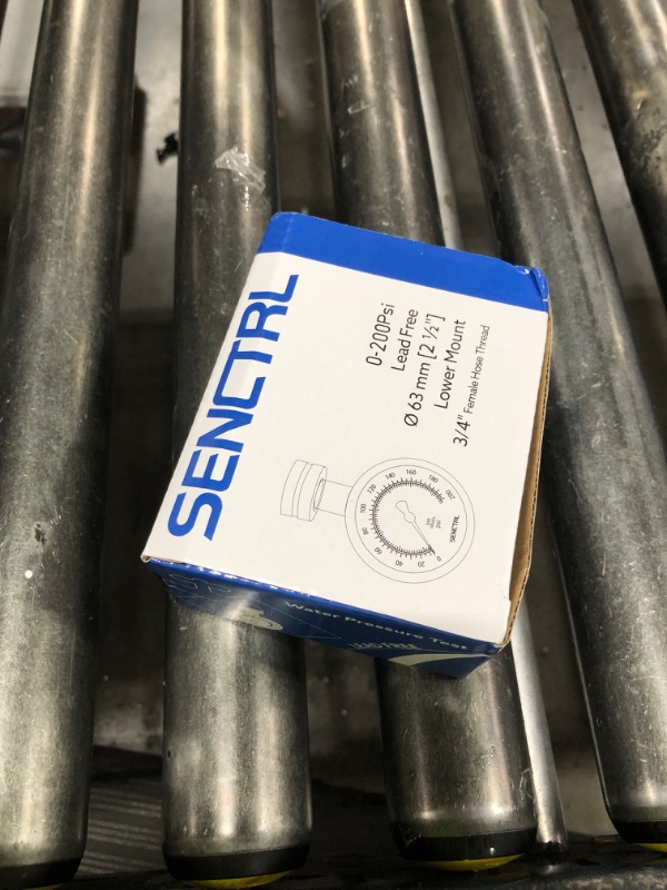 Photo 1 of SENCTRL 0-200 Psi Water Pressure Gauge Test with Lazy Hand, Lead-Free, Waterproof, 2.5" Dial Size, 3/4" Female Garden Hose Thread, Stainless Steel Case, for Home Potable Water, House Tube