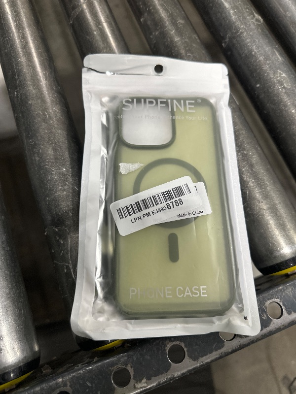 Photo 1 of SUPFINE Magnetic for iPhone 16 Pro Max Case (Compatible with MagSafe) (Military Grade Drop Protection) Slim Translucent Matte Shockproof with Anti-Fingerprint Phone Case, Cangling Green