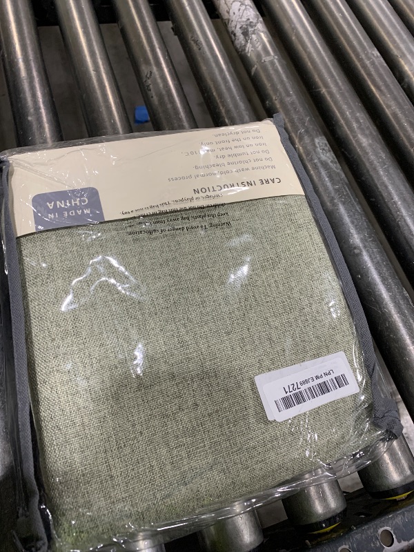 Photo 1 of 100% Blackout Shield Linen Blackout Curtains for Bedroom 84 Inches Long, Back Tab/Rod Pocket Living Room Drapes, Thermal Insulated Blackout Curtains 2 Panels Set, 50" W x 84" L, Light Sage