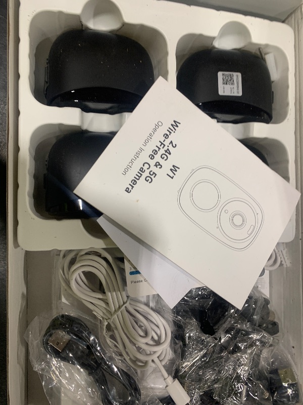 Photo 1 of 4Pack 5G/2.4G Solar Security Cameras Wireless Outdoor, 2K Battery Camera w/Solar Panel, Siren Alarm ,Color Night Vision, 2-Way Talk, Waterproof, Works/Alexa ,Wifi Camera for Outdoor Surveillance