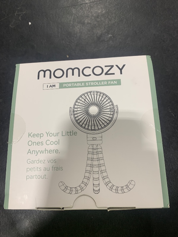 Photo 1 of Momcozy Portable Stroller Fan, 8000mAh, 27H Ultra-long Battery Life, Detachable 4 Speed 360°Rotate, LED Night Light with 2 Modes, USB Rechargeable Handheld Cooling Fan for Travel, Car Seat, Bedroom