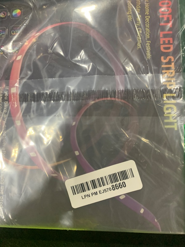 Photo 1 of 100FT Smart LED Strip Lights RGB Sync to Music with 40 Key Remote Controller LED Lights for Bedroom,Christmas Lights decration (Multi-Colored, 100FT)