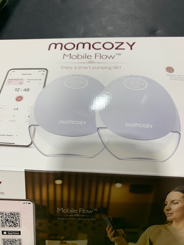 Photo 1 of Momcozy Breast Pump Hospital-Grade, Hands Free Breast Pump App with Leak-Proof DoubleFit Flange, Personalized Multi-Modes & 15 Levels, 2 Count