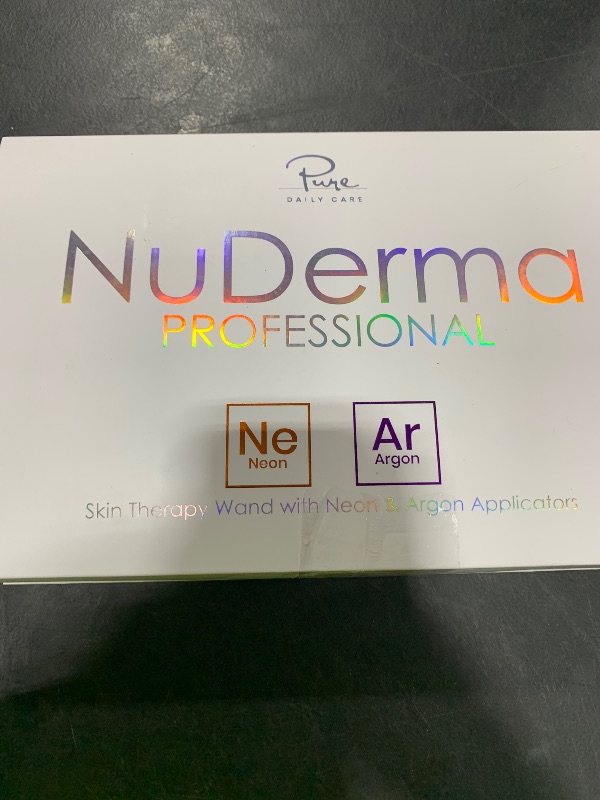 Photo 1 of NuDerma Professional Skin Therapy Wand - Portable Skin Therapy Machine with 6 Neon & Argon Wands – Boost Your Skin – Clear Firm & Tighten