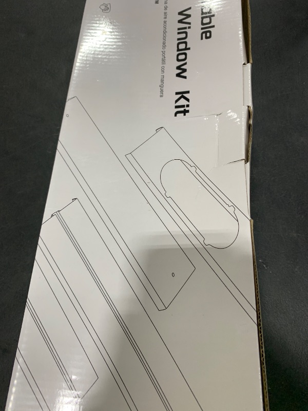 Photo 1 of UNAOIWN Portable Air Conditioner Window Kit, Adjustable Vertical/Horizontal Sliding Window Kit Plate for AC Unit, AC Window Vent Kit, AC Window Seal Suitable for 5.1” AC Exhaust Hose