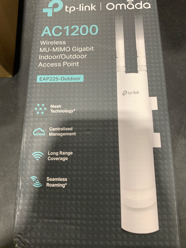 Photo 1 of TP-Link EAP225-Outdoor | Omada AC1200 Wireless Gigabit Outdoor Access Point | Business WiFi Solution w/ Mesh Support, Seamless Roaming & MU-MIMO | PoE Powered | SDN Integrated | Cloud Access & App