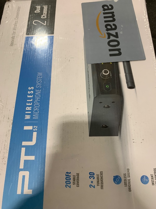 Photo 1 of Phenyx Pro Wireless Microphone System, Metal Wireless Mic Set, Handheld Cordless Dynamic Microphones for Singing, Karaoke, Church, 2x30 UHF Tunable Frequencies,200 ft Range (PTU-52-2H)