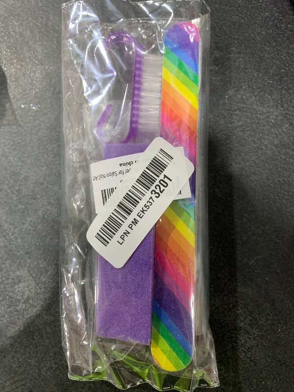 Photo 1 of HNYYZL Manicure Kit - Nail File, Buffer, Cuticle Clipper, Pusher & Brush for Salon Nail Art