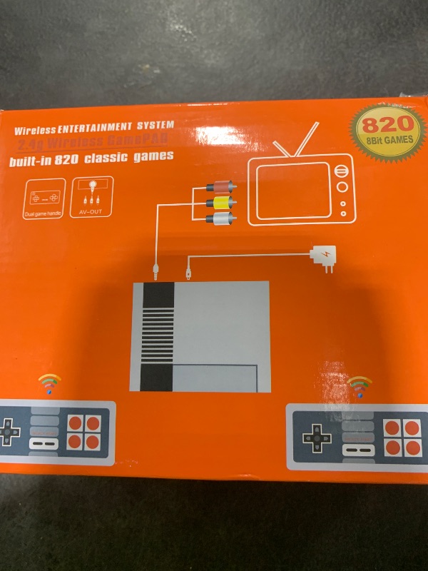 Photo 1 of SIZEEYYOU Classic Mini Retro Game Console Built in 800 Different Classic Games and Dual Wireless Remote Controllers,AV and HDMI HD Output Video Game System. (White-Grey)