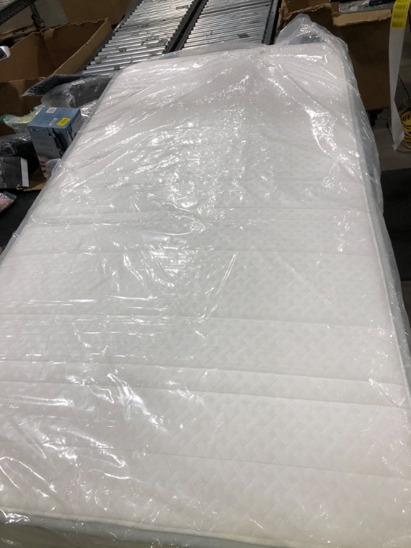 Photo 1 of ZINUS 10 Inch Foam and Spring Hybrid Mattress [New Version], Twin, Fiberglass Free, Medium Firmness, Durable Support, Certified Safe Foams & Fabric, Mattress in A Box