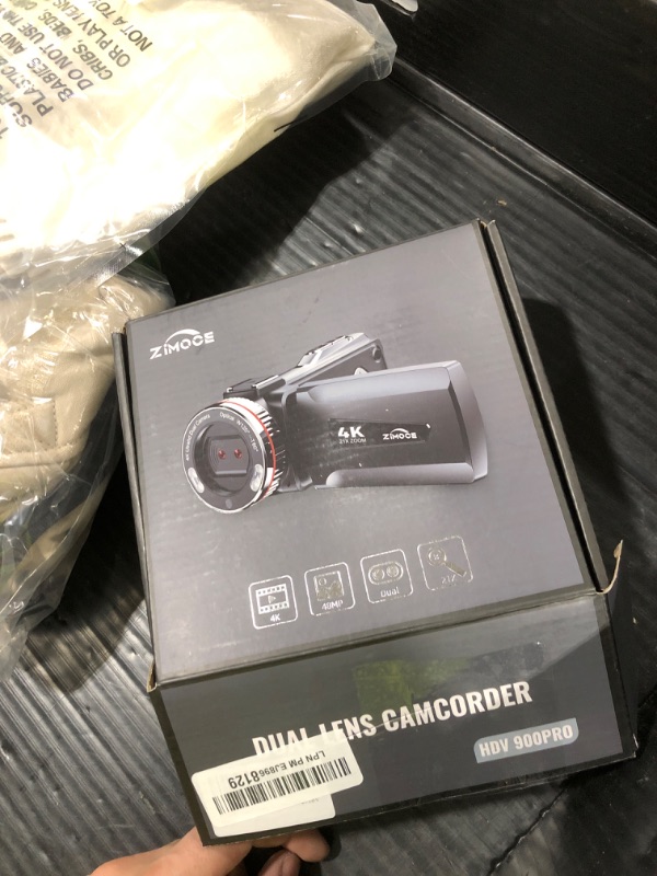 Photo 1 of ZIMOCE 4K 60FPS Video Camera Camcorder with HDMI Cable, 48MP Vlogging Camera for YouTube, 21X Zoom Dual Lens Camera Recorder, Rotatable Screen Video Recorder with Mic, 2 Batteries