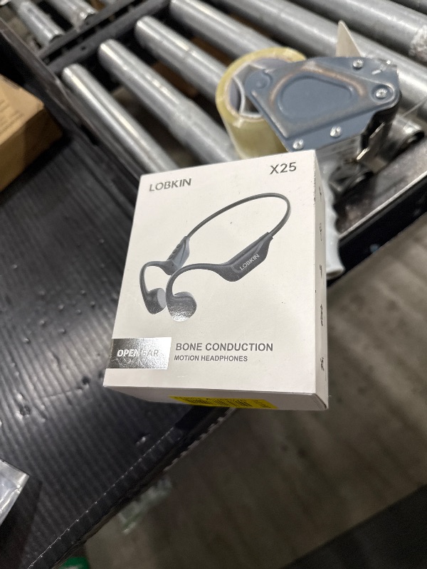 Photo 1 of LOBKIN Bone Conduction Headphones Bluetooth 5.4, Open Ear Headphones Wireless with Mic, IPX5 Waterproof Sports Earphones for Running, Gym Workout, Ski, Cycling