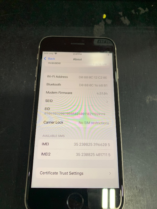 Photo 1 of Apple iPhone SE 3rd Gen, 128GB, Starlight - Unlocked (Renewed)
