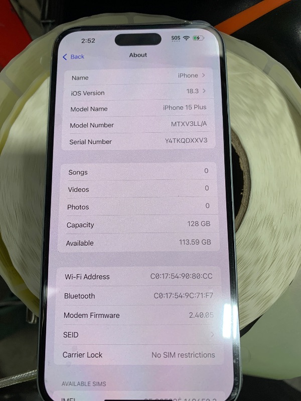 Photo 1 of Apple iPhone 15 Plus, 128GB, Blue - Unlocked (Renewed Premium)