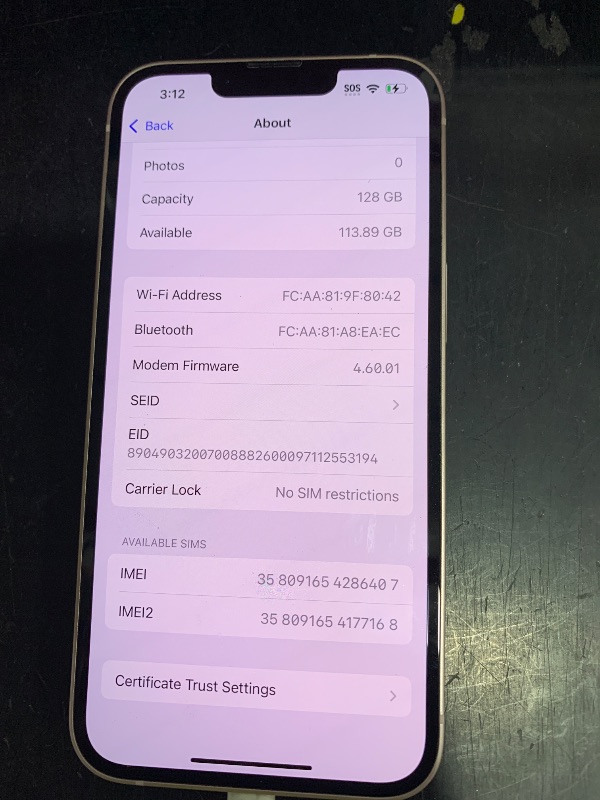 Photo 1 of Apple iPhone 13, 128GB, Pink - Unlocked (Renewed Premium)