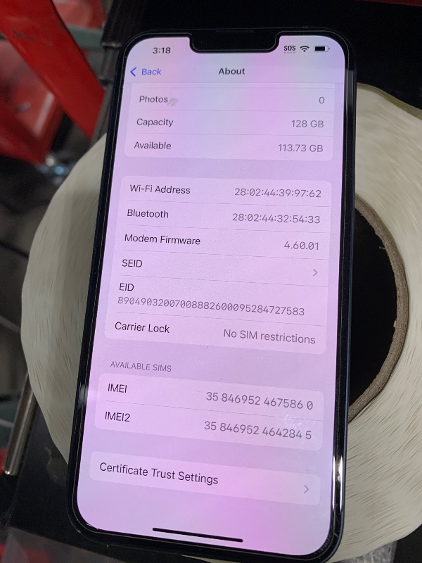 Photo 1 of Apple iPhone 13, 128GB, Midnight - Unlocked (Renewed Premium)