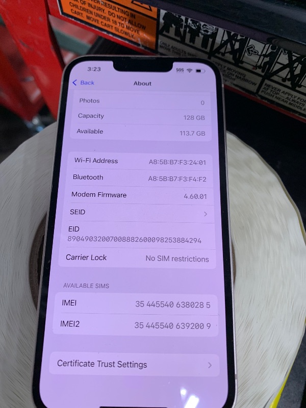 Photo 1 of Apple iPhone 13, 128GB, Pink - Unlocked (Renewed)