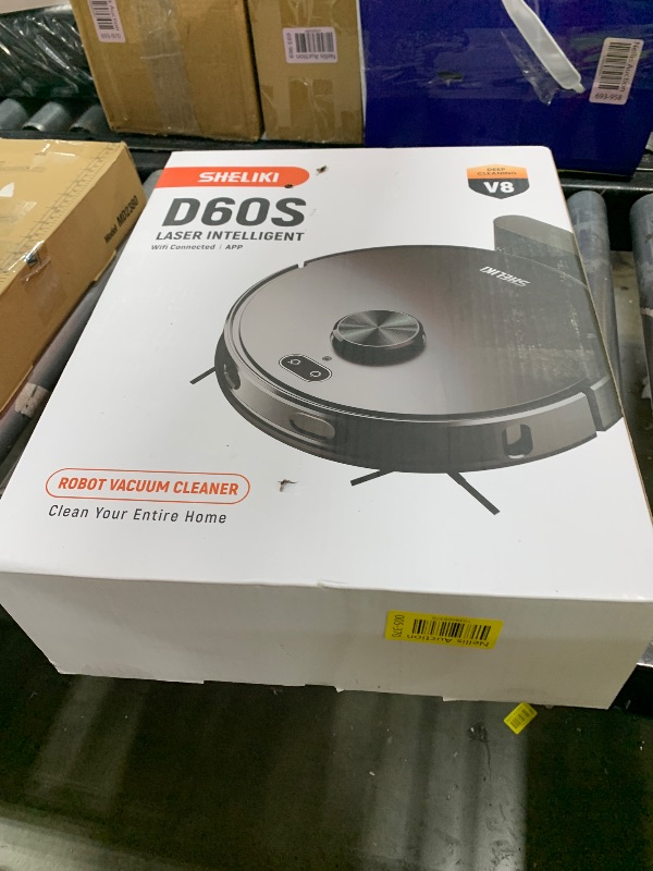 Photo 1 of Robot Vacuum and Mop, Mapping Robotic Vacuums Cleaner with LiDAR Navigation Smart & Strong Suction, WiFi/App/Alexa/Voice Control, Obstacle Avoidance, for Home, Wood/Hard Floors, Pet Hair -Grey