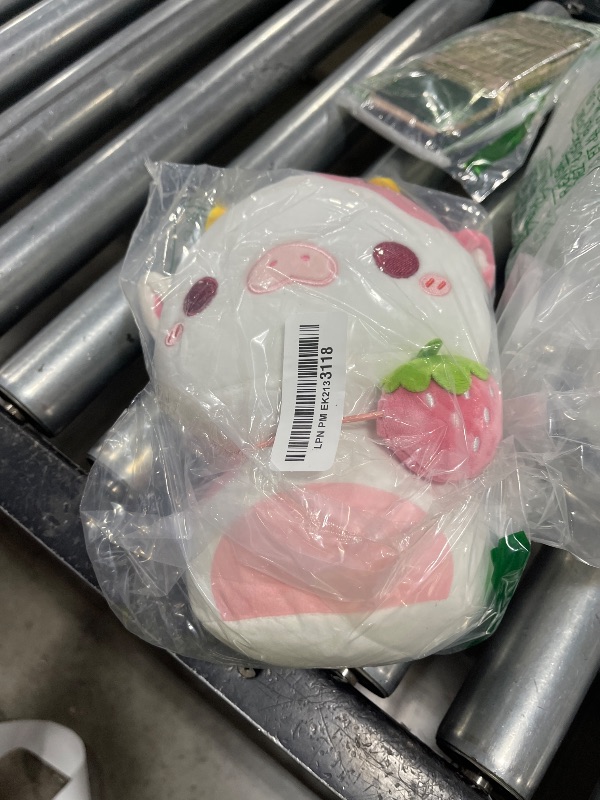 Photo 1 of Caaaat Scented Plush Strawberry Cow, Strawberry-Scented Stuffed Animal Pillow with Sweet Microbeads, Soft Squishy Hugging Pillow for Kids, Teens & Adults, Cozy Kawaii Room Decor