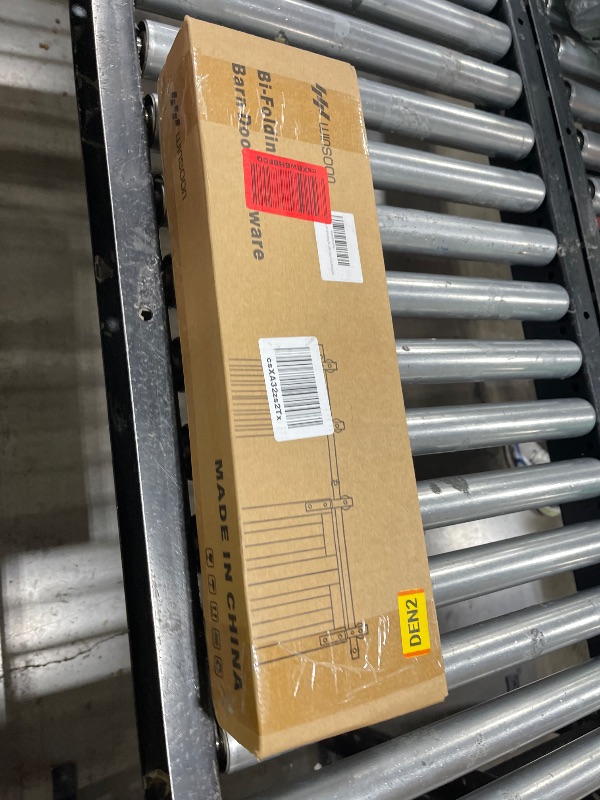Photo 1 of WINSOON Bifold Door Hardware 40 inch: Bi fold Heavy Duty Bifold Barn Hardware Kit - 40" Sliding Track for Max Two 19" Barn Door Panels 36" Openging - Top Mount, Doors Not Included