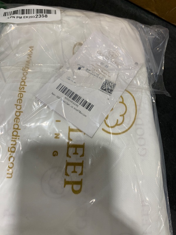 Photo 1 of 1000 TC Ivory King Pillowcases Set of 2 100% Egyptian Cotton Pillow Cases with Long Staple Cotton & Sateen Weave, Silky Soft Hotel - Like Bed Pillow Covers for Comfy Sleeping, Snug Fit