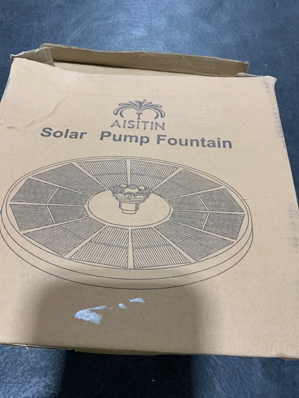 Photo 1 of solar pump fountain