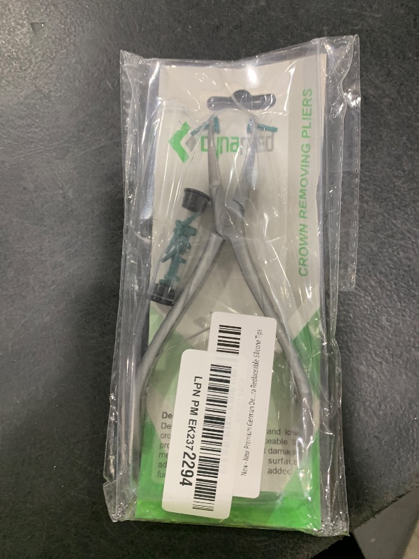 Photo 1 of New Premium German Dental Crown Gripper Remover Pliers Temporary Crown Remover Crown Gripper Pliers 6" with 10 EA Extra Replaceable Silicone Tips