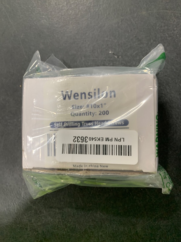 Photo 1 of (200 pcs) Wensilon #10×1” for Sheet Metal Self-Tapping Screws 410 Black Stainless Steel Truss Head High-Strength Quick Tapping