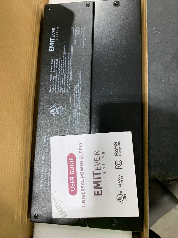 Photo 1 of EMITEVER 384W Dimmable LED Driver, 24V 5-in-1 Dimmable Power Supply,4-Channels AC to DC Transformer for LED Light, Compatible with Lutron and Leviton Dimmer, Waterproof IP67 and UL Listed, Class 2