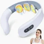 Photo 1 of EMEI Deluex Crescent Moon Shape Back Neck & Shoulders Vibration Massager w/ USB Charging Line, Gray 1 Piece