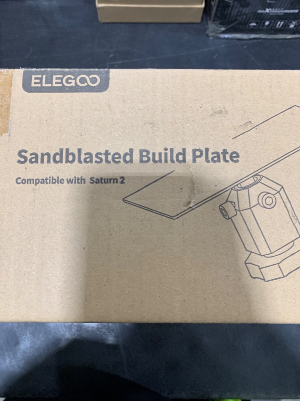 Photo 1 of ELEGOO Build Plate for Saturn 2 LCD 3D Printer, Replacement Build Platform with Non-Slip Hexagon Socket Screws and Sandblasted Surface, Compatible with Saturn 2
