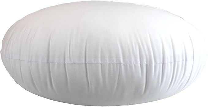Photo 1 of MoonRest Round Pillow Insert Hypoallergenic Polyester Form Stuffer-%100 Cotton Blend Covering for Sofa Sham, Decorative Pillow, Cushion and Bed - 19 Inch Diameter
