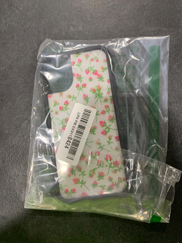 Photo 1 of Wildflower Cases - Pink Posie Rosie, Compatible with Apple iPhone 16 Pro Max | Floral White Popular Aesthetic Cute Trendy - Protective Black Bumper, 4ft Drop Test Certified, Women Owned Small Business
